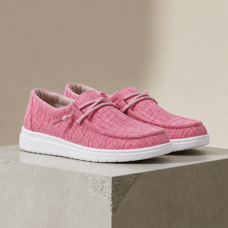 Lightweight Breathable Canvas Slip-On Trainers for Women