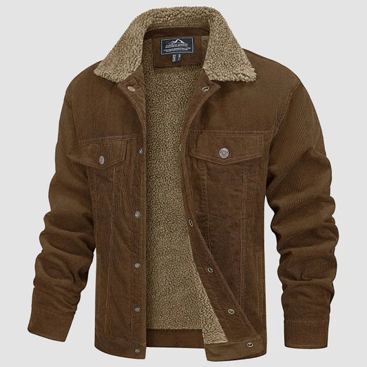 Men's Lined Cord Trucker Jacket