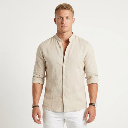 Men's Breathable Linen Short Sleeve Summer Shirt