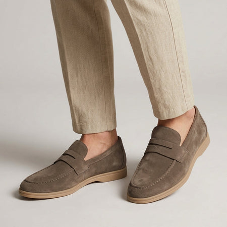 Classic Slip-On Suede Loafers for Men