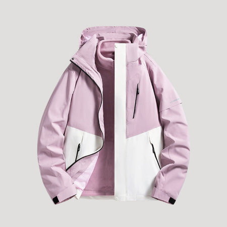 Women's Waterproof Longline Hooded Windbreaker