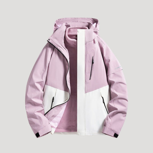 Women's Waterproof Longline Hooded Windbreaker