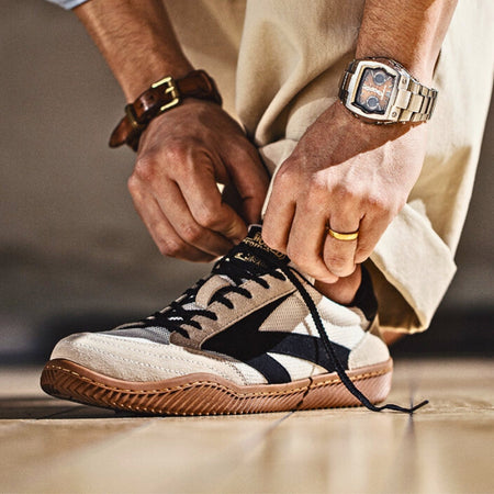Men's Retro Suede Cushioned Sneakers