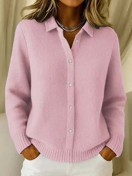Women's Longline Button Front Knit Cardigan