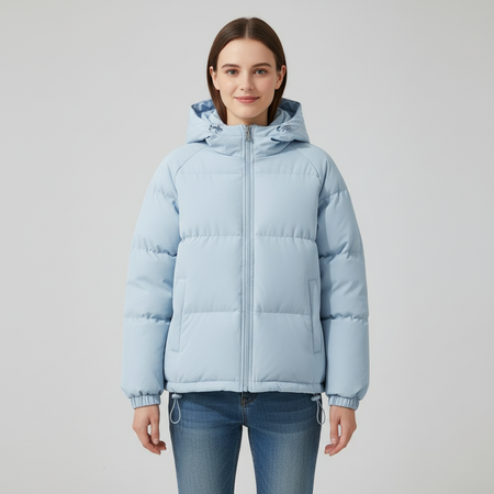 Women's Quilted Hooded Winter Puffer Coat