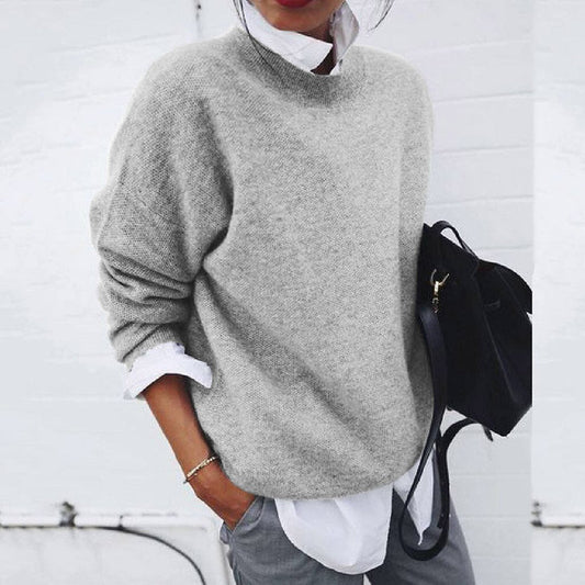 Women's Crew Neck Jumper in Soft Knit