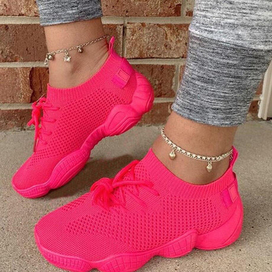 Women's Air Mesh Lightweight Lace Up Running Trainers