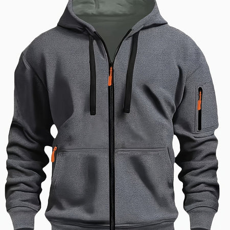 Men's Full-Zip Hooded Sweatshirt Jacket