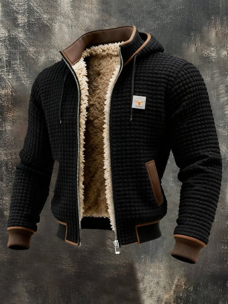 Men's Fleece-Lined Padded Winter Jacket