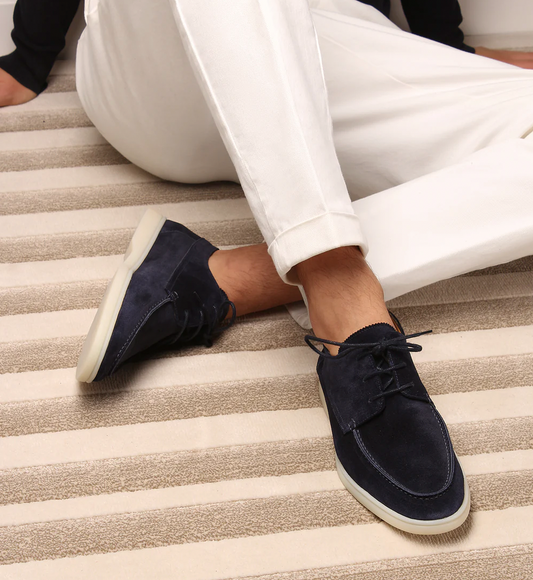 Men's Lace-Up Loafer-Style Shoes for Smart Casual