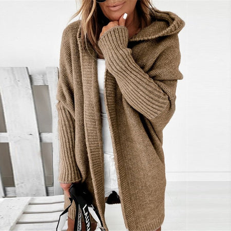 Women's Chunky Knit Open Front Cardigan