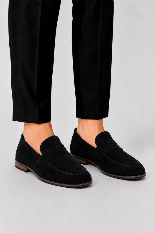 Suede Slip-On Loafers for Formal and Smart Casual Wear