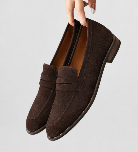 Women's Suede Penny Loafers