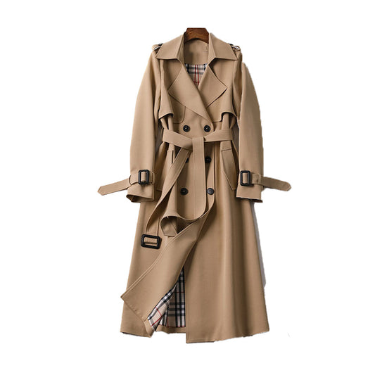 Belted Double-Breasted Trench Coat