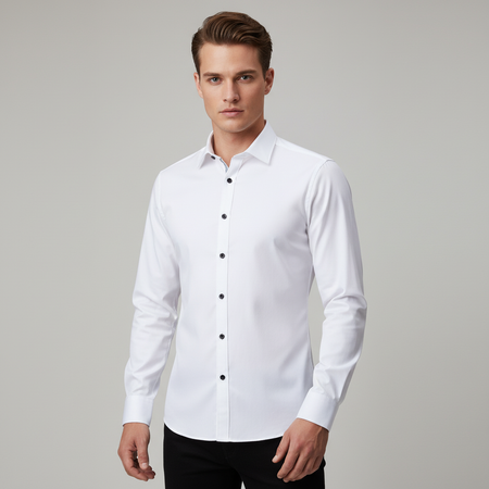Men's Non-Iron Slim Fit Stretch Shirt