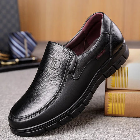 Men's Leather Lace Up Casual Shoes