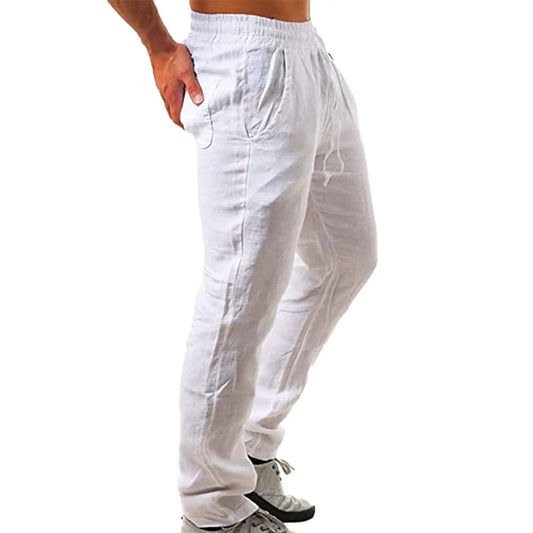Men's Lightweight Linen Summer Trousers
