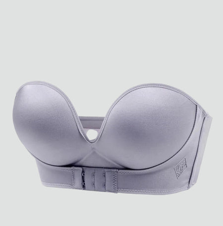 Strapless Self-Supporting Push-Up Bra for Dresses