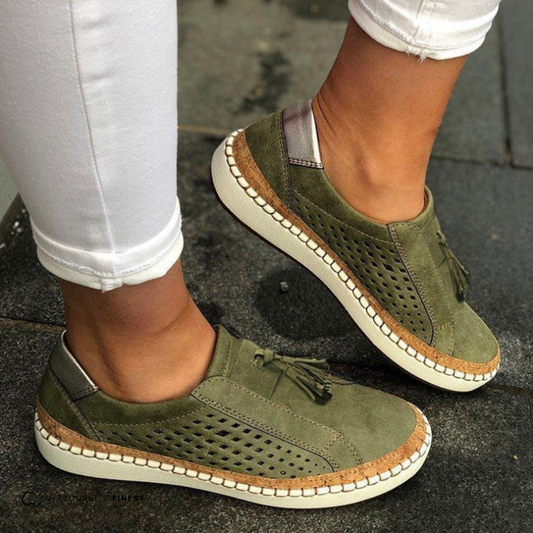 Women's Perforated Orthopedic Slip On Comfort Sneakers