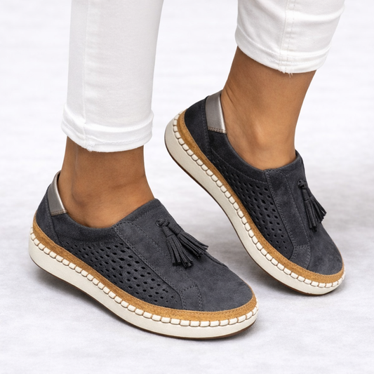 Women's Perforated Slip On Orthopedic Comfort Shoes