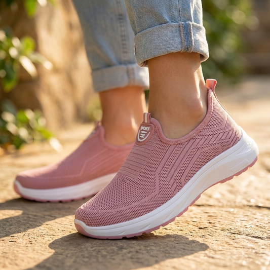 Women's Lightweight Knit Slip-On Trainers