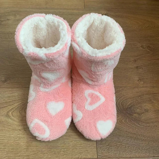 Women's Plush Lined High Top Bootie Slippers