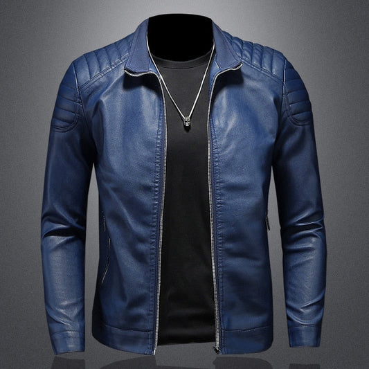 Ethan Slim Fit Leather Jacket for Men
