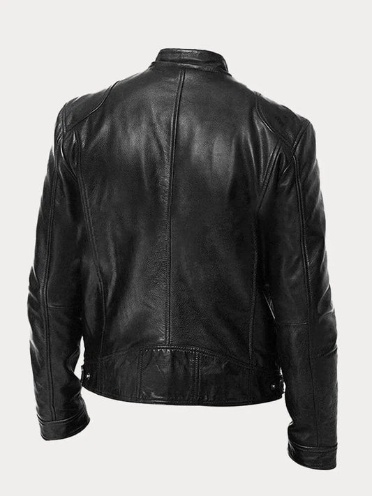 Men's Casual Zip Up Lapel Jacket