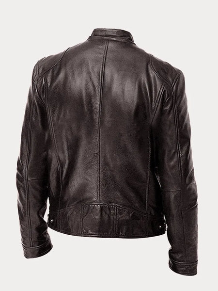 Men's Casual Zip Up Lapel Jacket