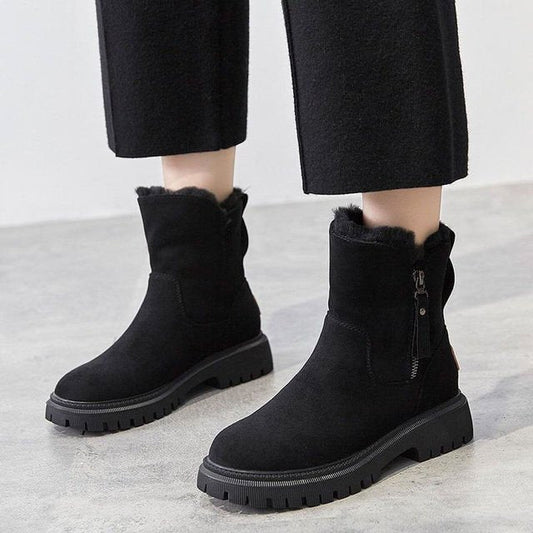 Women's Waterproof Plush Lined Winter Ankle Boots