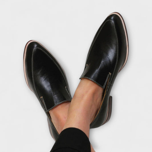 Women's Classic Black Orthopaedic Loafers