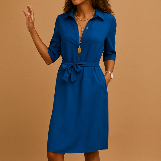 Flattering Women's Midi Dress for Work and Evening