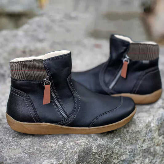 Women's Non Slip Waterproof Orthopedic Leather Boots