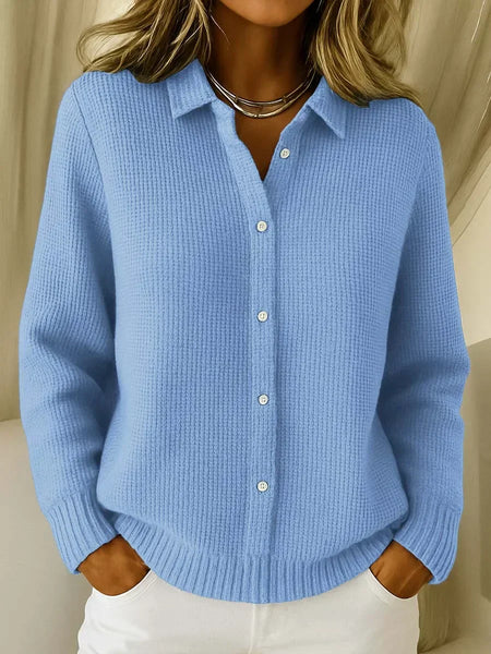 Women's Longline Button Front Knit Cardigan
