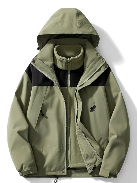 Women's 3-in-1 Outdoor Jacket with Removable Fleece Lining