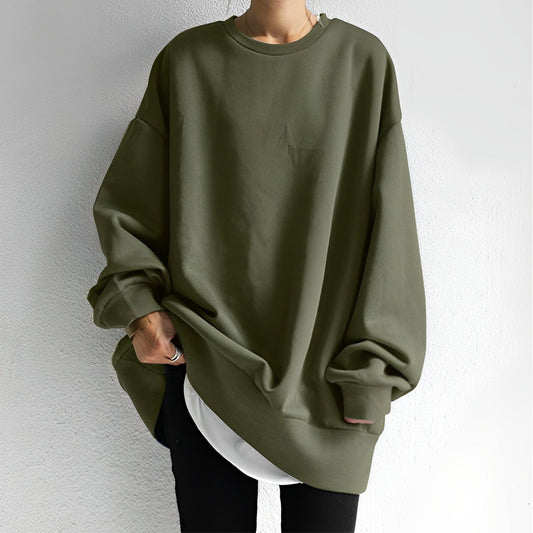 Oversized Textured Cotton Sweater