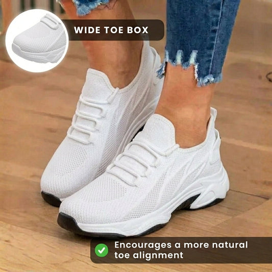 Women's Two Tone Orthopedic Fashion Sneakers