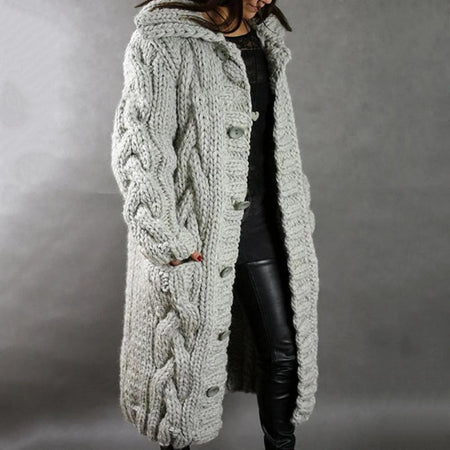 Women's Relaxed Longline Knitted Coat