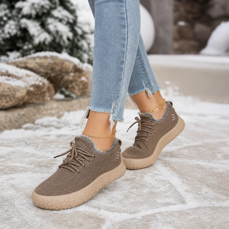 Women's Warm Fleece Lined Low-Top Casual Sneakers