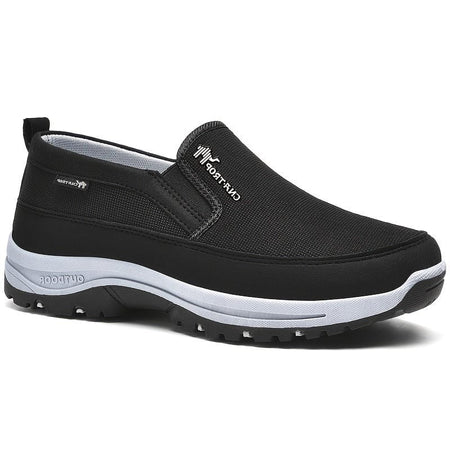 Men's Water-Resistant Lace-Up Orthopedic Walking Shoes