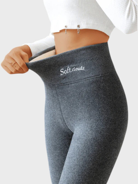 Women's High Rise Fleece Lined Thermal Leggings