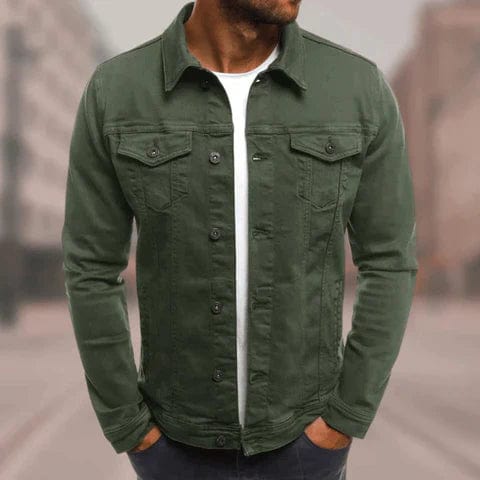 Slim Fit Denim Jacket for Transitional Weather