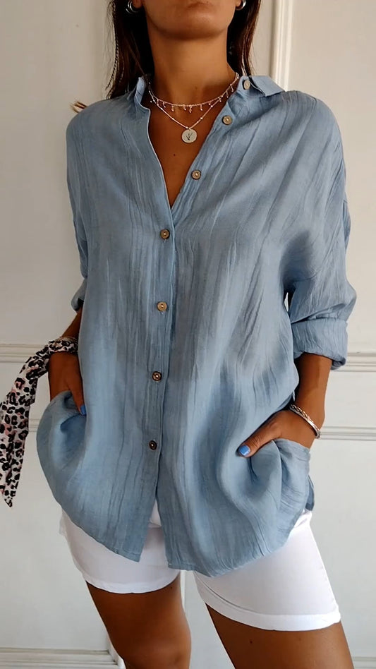Summer Women's Button Down Shirt