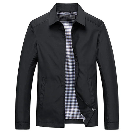 Lightweight Collared Zip-Up Jacket for Men