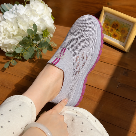 Stretch Knit Easy On Wide Fit Sneakers