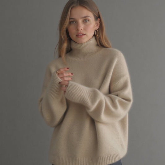 Women's Oversized Roll Neck Jumper
