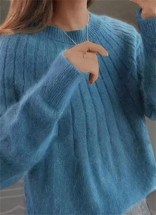 Women's Fine Knit Jumper in Plain Colours