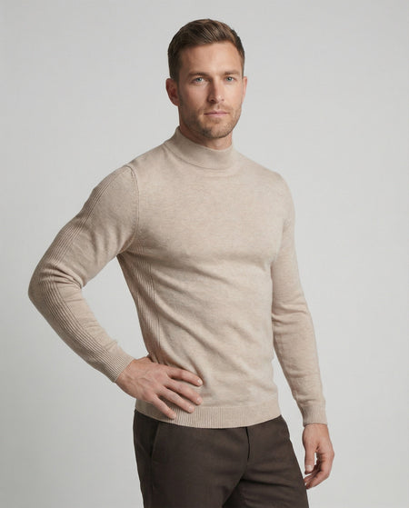 Classic Roll Neck Soft Knit Sweater