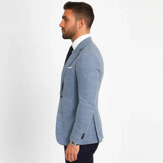 Lightweight Textured Slim Fit Men's Blazer