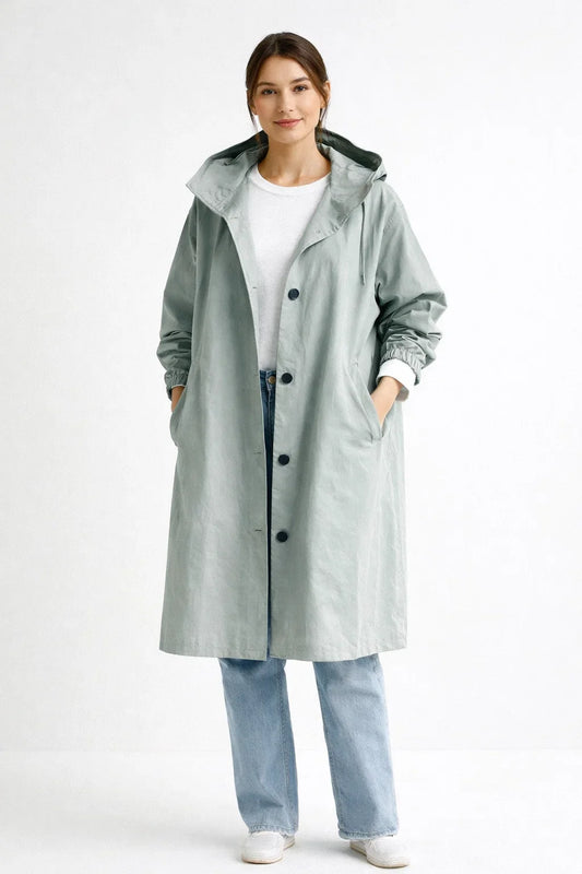 Urban Women's Breathable Hooded Raincoat